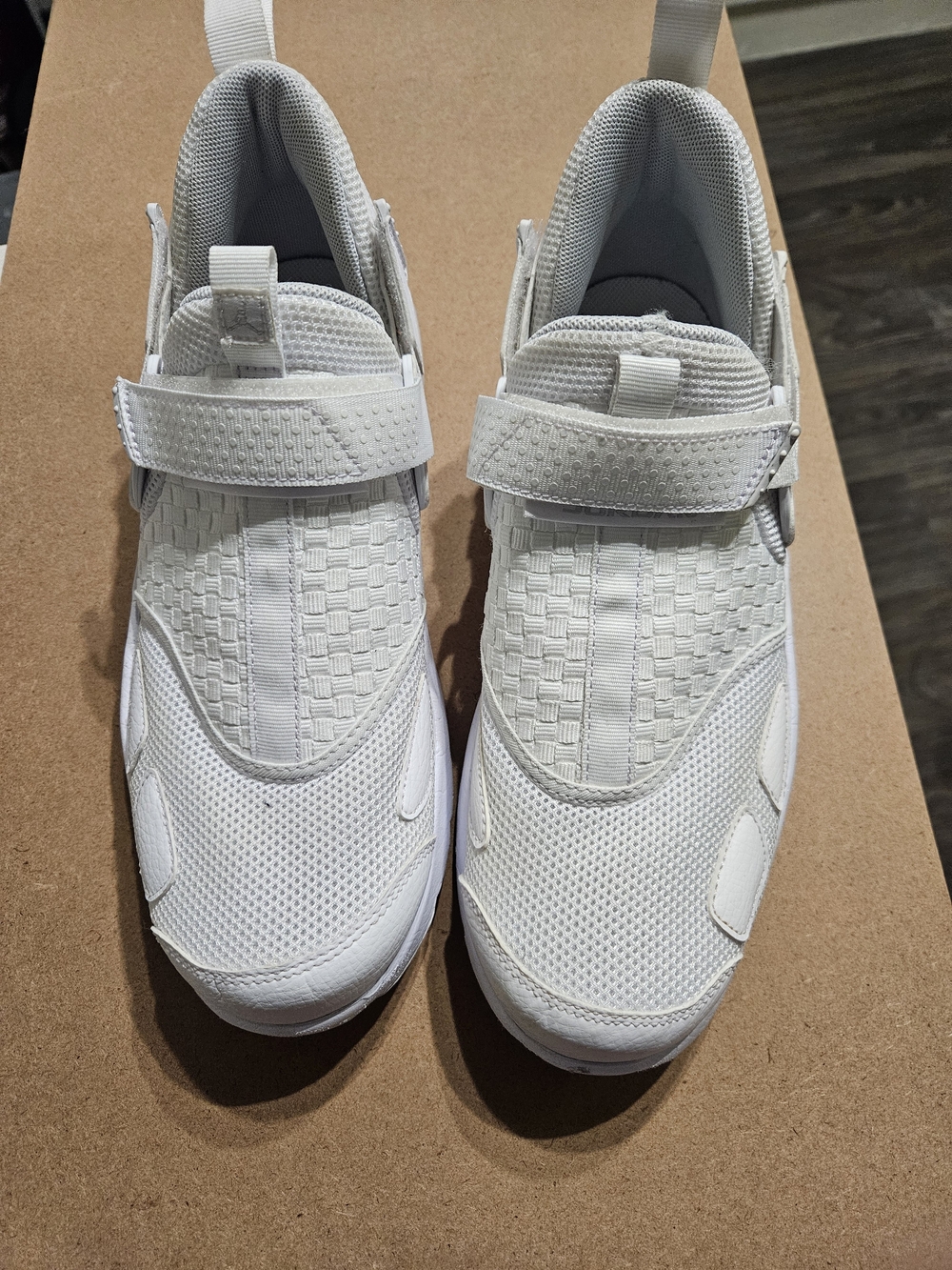 Jordan Men's All-White Athletic Slip-On with Strap